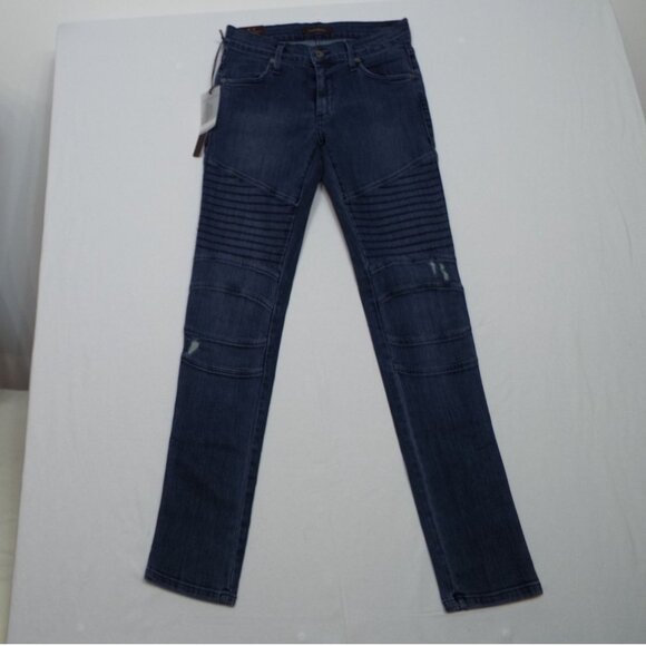 James Jeans MOTO Motorcycle Legging Skinny Distressed Size 27 - Picture 2 of 15